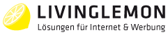 Das Bild zeigt das Logo der Internet-Agentur livinglemon